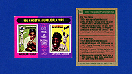 1975 Topps #192 Yogi BERRA Willie MAYS 1954 MVPs