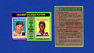 1975 Topps #196 Jackie JENSON Ernie BANKS 1958 MVPs