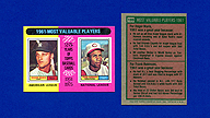 1975 Topps #199 Roger MARIS Frank ROBINSON 1961 MVPs