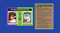 1975 Topps #210 Rich ALLEN Johnny BENCH 1972 MVPs