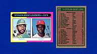 1975 Topps #309 Bill NORTH Lou BROCK Stolen Base Leaders