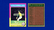 1975 Topps #463 World Series Game 3 Rollie FINGERS