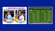 1977 Topps #1 Batting Leaders George BRETT Bill MADLOCK