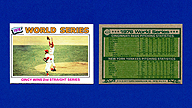 1977 Topps #413 World Series Cincy Wins 2nd Straight Series