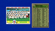 1979 Topps #302 Atlanta BRAVES Team Bobby COX