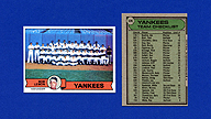 1979 Topps #626 New York YANKEES Checklist