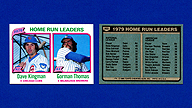 1980 Topps #202 Dave KINGMAN Gorman THOMAS Home Run Leaders