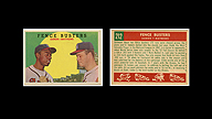 1959 Topps #212 Hank AARON Eddie MATHEWS Fence Busters