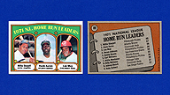 1972 Topps #89 Willie STARGELL Hank AARON Lee MAY NL HR Leaders