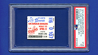 1974 April 8 Ticket Stub [PSA 7 NM 83572458] Hank AARON Passes Babe RUTH All-Time HRs