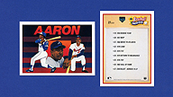 1991 Upper Deck 27 of 27 Hank AARON Baseball Heroes Checklist