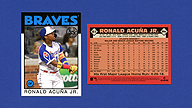 2021 Topps #86B-39 Ronald ACUNA JR Update Series 35th Anniversary [1986 Design]