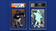 2018 Topps High Tek #HT-OA Ozzie ALBIES Pattern 1 NL Orange Galactic Diffractor [HGA 9 Mint IOMU1GSD5D] [08/25]