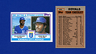 1983 Topps #471 Willie WILSON Vida BLUE Royals Team Checklist