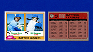 1981 Topps #1 George BRETT Bill BUCKNER Batting Leaders