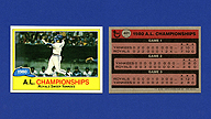 1981 Topps #401 George BRETT A.L. Championships