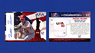 2006-2007 U.S.A. Baseball #AJ-37 Freddie Freeman Blue Autograph Jersey Relic [089/150]