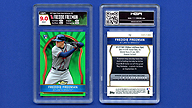 2011 Topps Finest #72 Freddie FREEMAN Green Refractor {RC} {Serial 182/199} {HGA 9 Mint NA94MEUPSL}