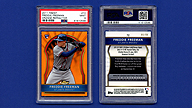 2011 Topps Finest #72 Freddie FREEMAN Orange Refractor {RC} {Serial 86/99} {PSA 9 Mint 41610598}