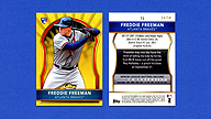 2011 Topps Finest #72 Freddie FREEMAN Gold Refractor {RC} {Serial 36/50}