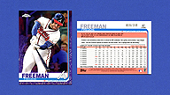 2019 Topps Chrome #87 Freddie FREEMAN Purple Refractor [019/299]