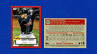 2021 Topps #T52-42 Freddie FREEMAN Redux Red {1952 Design} {Serial 50/70}