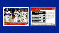 2021 Topps Big League #256 Mookie BETTS Freddie FREEMAN Manny MACHADO N.L. WAR Leaders