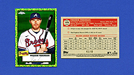 2021 Topps Chrome Platinum Anniversary #173 Freddie FREEMAN Green/Yellow 70th [43/99]