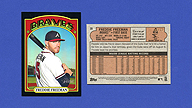 2021 Topps Heritage #39 Freddie FREEMAN Black Chrome Refractor [07/72]