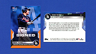 2022 Topps Now #ST-9 Freddie Freeman Signed Orange Serial [4/5]