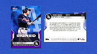 2022 Topps Now #ST-9 Freddie Freeman Signed Purple Serial [18/25]