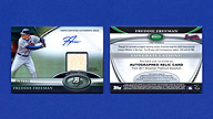 2011 Bowman Platinum #BAR-FF Freddie FREEMAN Autograph Bat Relic [028/115] [Sold]