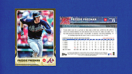 2015 Topps #73 Freddie FREEMAN Series One Gold Parallel [1604/2015]