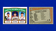 2021 Topps Heritage #93 Yu DARVISH Zach DAVIES Max FRIED NL Pitching Leaders