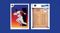 1991 Upper Deck #82 Ron GANT Braves Team Checklist