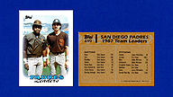 1988 Topps #699 Tony GWYNN Benito SANTIAGO Padres Leaders