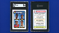 1992 Topps #551 Manny ALEXANDER Alex ARIAS Wil CORDERO Chipper JONES Top Prospects Gold Winner [SGC 9 Mint 2224117]