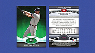 2011 Bowman Platinum #86 Chipper JONES Emerald