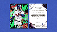 2018 Topps Fire #184 Chipper JONES Green [178/199]