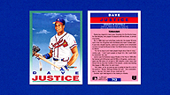 1992 Fleer #713 Dave JUSTICE Tomahawk