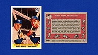 2021 Topps x Mickey MANTLE #16 1958 Topps Hank AARON World Series Batting Foes