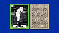 2021 Topps x Mickey MANTLE #26 1961 Topps Dice Game Green {Serial 73/99}