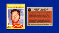 2021 Topps x Mickey MANTLE #28 1962 Topps All-Star Yellow {Serial 48/75}