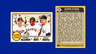 2021 Topps x Mickey MANTLE #40 1968 Topps Harmon KILLEBREW Willie MAYS Super Stars 