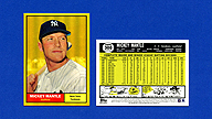 2011 Topps Factory Set #300 Mickey MANTLE Gold Refractor [1961 Design]