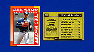 1990 Topps #385 Fred McGRIFF All-Star