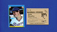 1983 Fleer Stickers #90 Dale MURPHY