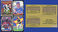 1987 Donruss #PC10-PC12 Roberto CLEMENTE Dale MURPHY Jeff REARDON Jose CANSECO Wax Box Bottom