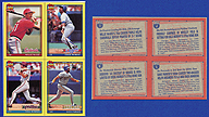 1991 Topps #I-L Willie McGEE Eddie MURRAY Dale MURPHY Dave PARKER Wax Box Bottom