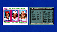 1980 Topps #205 Joe NIEKRO Phil NIEKRO Mike FLANAGAN Victory Leaders